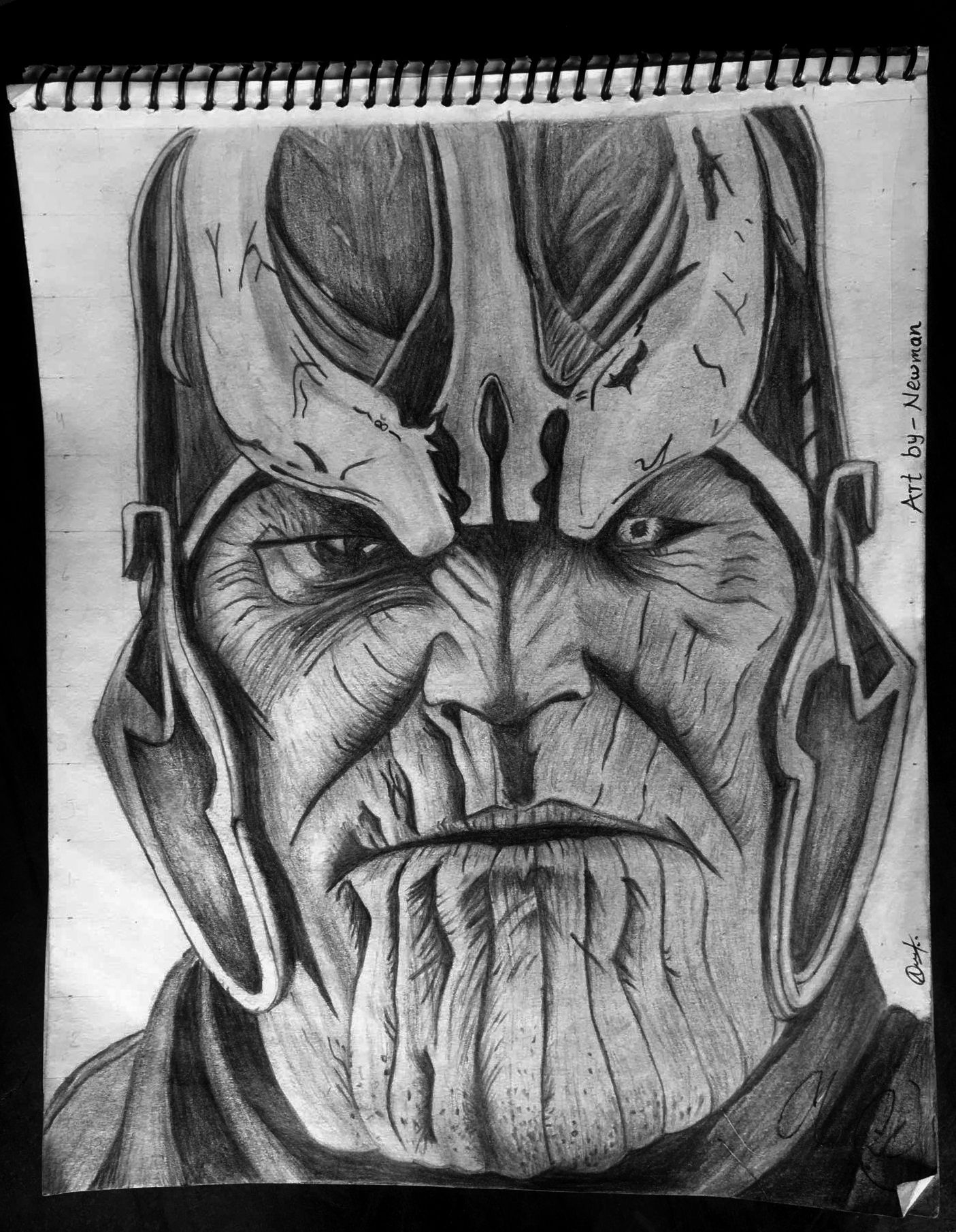 Realistic pencil portrait, piece 4